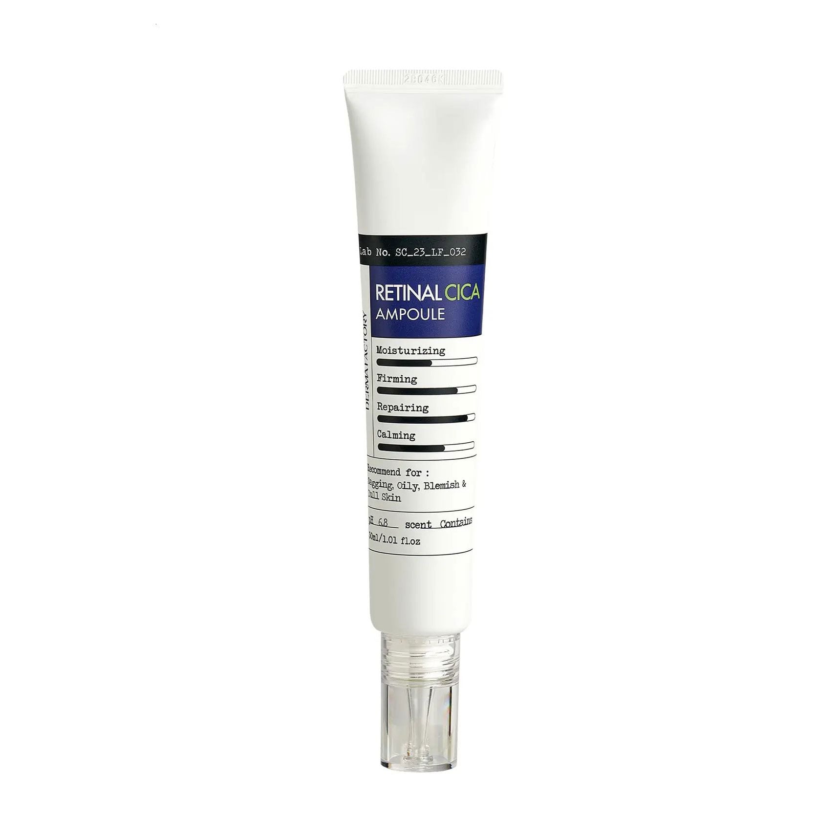 Зміцнювальна сироватка для обличчя Derma Factory Retinal Cica Ampoule з ретиналем та центелою, 30 мл